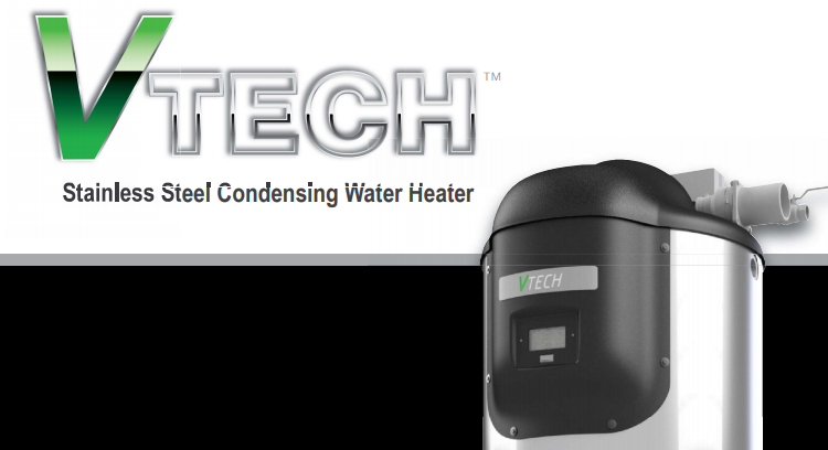 Camus Rolls Out New VTech Stainless Steel Condensing Water Heater